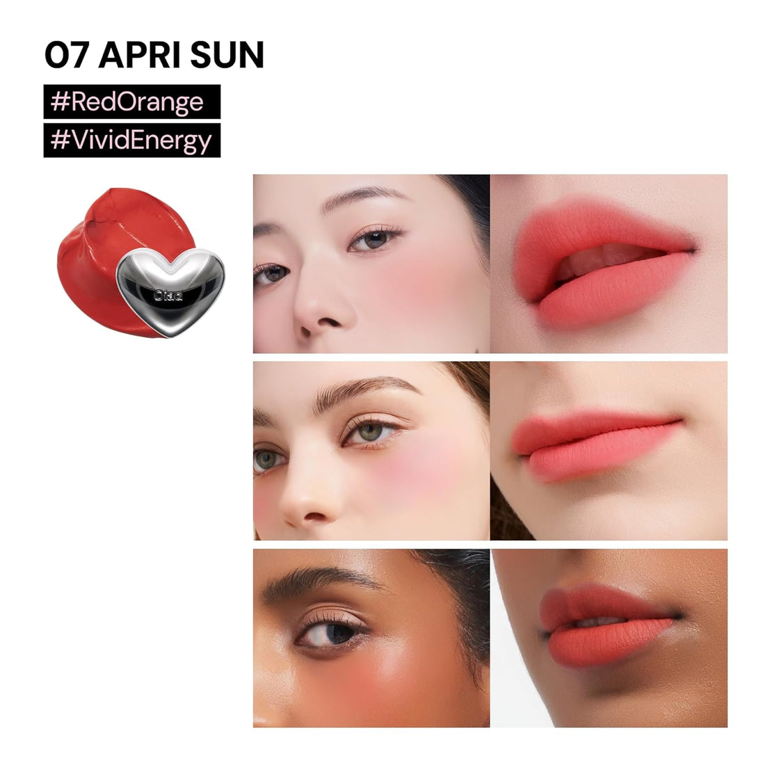 Silverpulse Moussecream Lip & Cheek – Primer-Infused Liquid Matte Blush, Flawless & Long-Lasting Natural Flush, Multi-Use Tinted Blush & Buildable Color, Lightweight – 07 Apri Sun