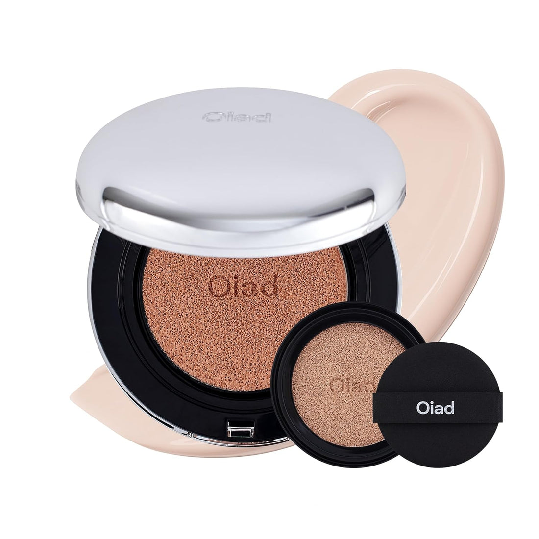 Pore Perfecting Mirror-Moon Cushion Foundation | Lightweight Yet Flawless Coverage, Natural Dewy Finish | Long-Lasting Color & Buildable Formula, Korean Makeup, All Skin Types (01 PORCELAIN)