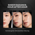 Pore Perfecting Mirror-Moon Cushion Foundation | Lightweight Yet Flawless Coverage, Natural Dewy Finish | Long-Lasting Color & Buildable Formula, Korean Makeup, All Skin Types (01 PORCELAIN)