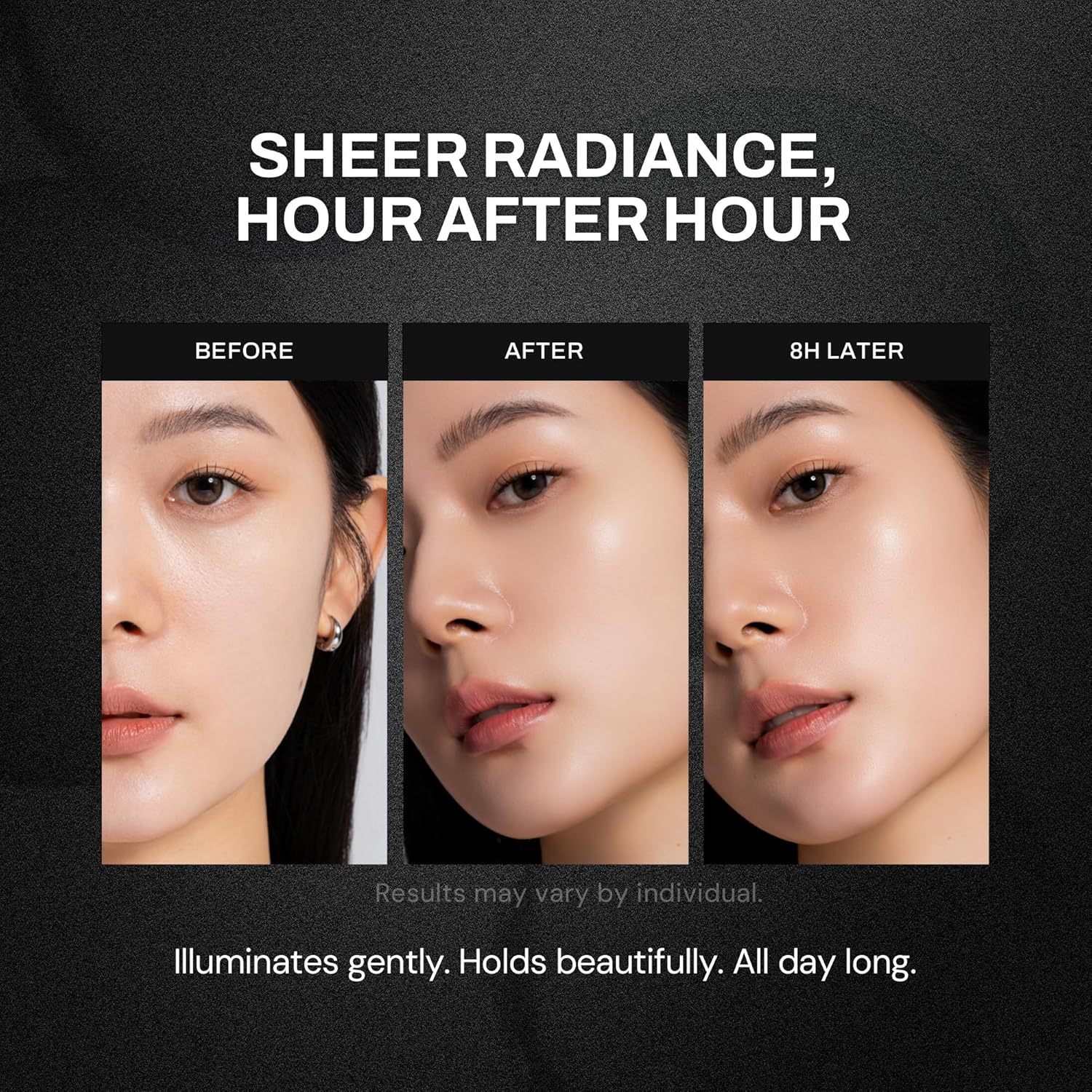 Pore Perfecting Mirror-Moon Cushion Foundation | Lightweight Yet Flawless Coverage, Natural Dewy Finish | Long-Lasting Color & Buildable Formula, Korean Makeup, All Skin Types (01 PORCELAIN)