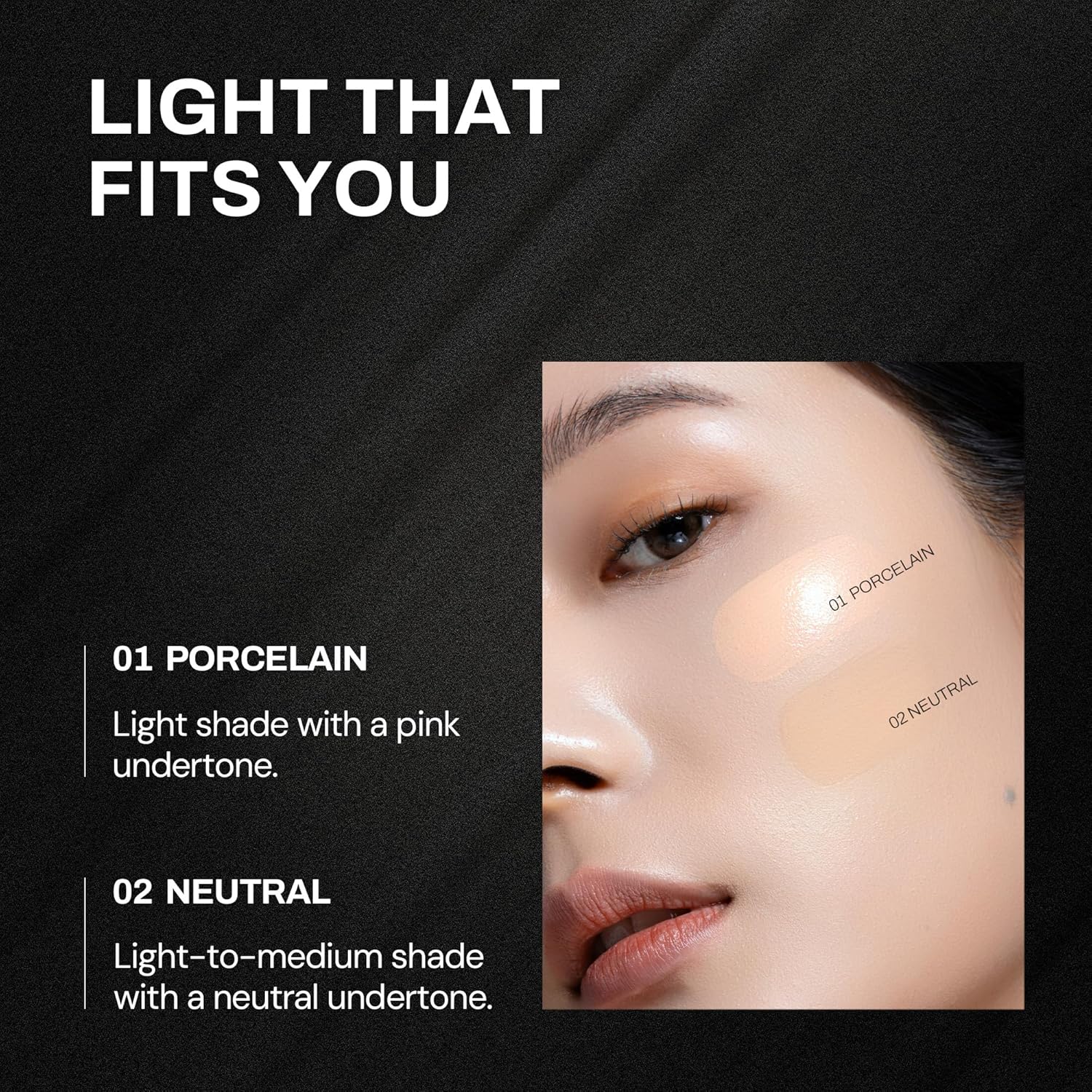 Pore Perfecting Mirror-Moon Cushion Foundation | Lightweight Yet Flawless Coverage, Natural Dewy Finish | Long-Lasting Color & Buildable Formula, Korean Makeup, All Skin Types (01 PORCELAIN)