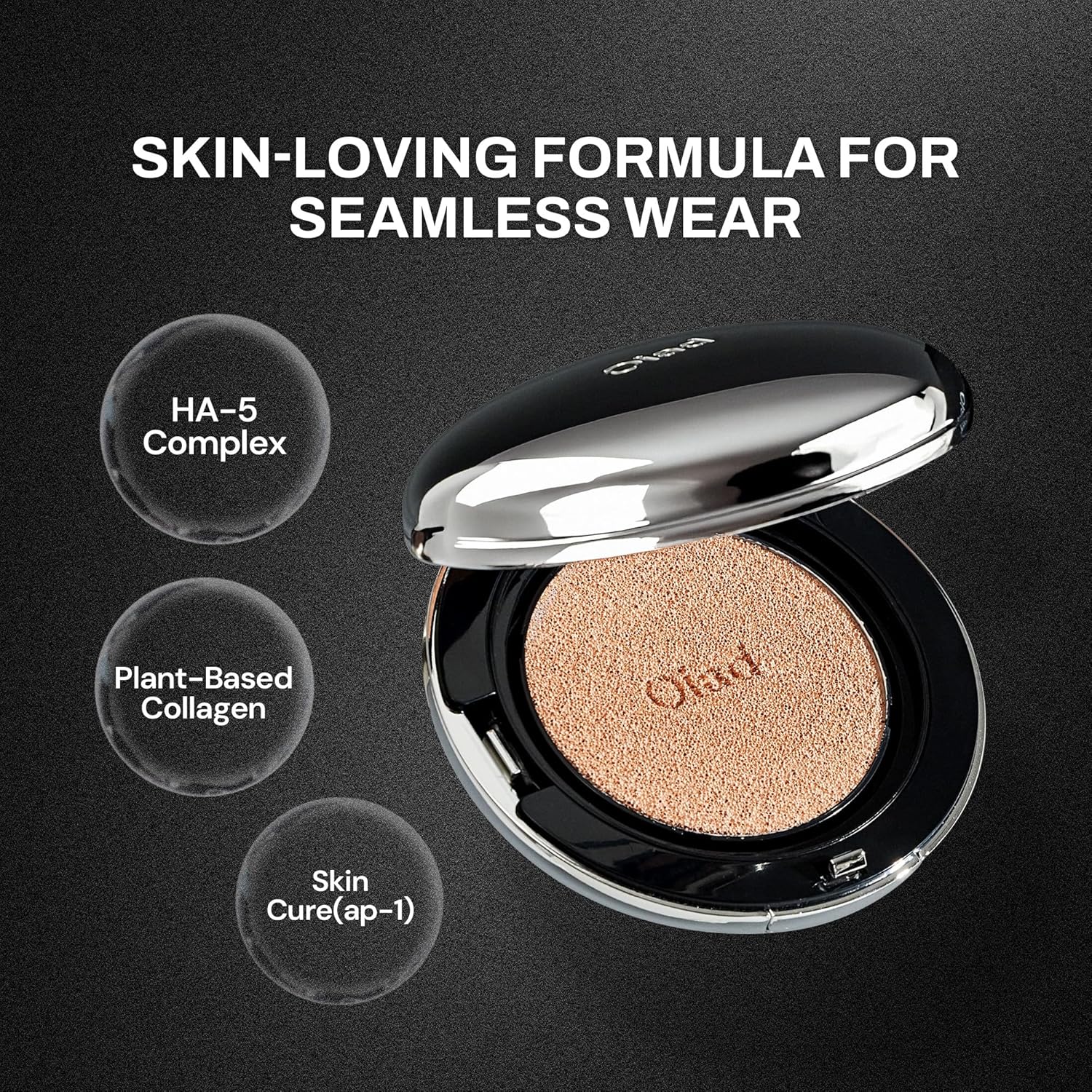 Pore Perfecting Mirror-Moon Cushion Foundation | Lightweight Yet Flawless Coverage, Natural Dewy Finish | Long-Lasting Color & Buildable Formula, Korean Makeup, All Skin Types (01 PORCELAIN)